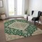 Homeroots 8' X 10' Emerald Beige And Brown Oriental Washable Indoor Outdoor Area Rug 605244 - alternate 8