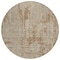 Homeroots 8' Brown And Beige Round Geometric Washable Indoor Outdoor Area Rug 594571 - alternate 6
