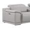Homeroots Ash Gray Leather Modular L Shaped Eight Piece Corner Sectional With Console 643922 - alternate 3