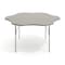 Flash Furniture Wren 60 in Flower Adjustable Height Activity Table, Thermal Laminate Top, Standard Legs, Light Gray XU-A60-FLR-LTGRY-T-A-GG - alternate 7