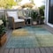 Homeroots 5' X 8' Blue Gold And Green Abstract Washable Indoor Outdoor Area Rug 603630 - alternate 7