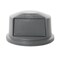 Rubbermaid Commercial BRUTE(R) 32 gal Trash Can Lid, Dome with Push Door Gray, Resin, 1 Openings 22 3/4 in W/Dia FG263788GRAY - alternate 1