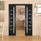 Sartodoors Slab Barn Door Panel 36x80 inches Black Solid Core Modern Interior QUADRO4088S-BLK-36 - alternate 3
