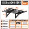 Wrightmaster 24in.*48in. Adjustable Wall Shelf with 250lbs Capacity, 2-Pack, 2PK ZoroP296097 - alternate 6