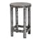 Bali & Pari Elara Coastal Black and White Mother of Pearl Capiz Shell End Table 252-13985-ZORO - alternate 1