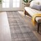 World Rug Gallery Bohemian Stripe Lines Washable Non Slip Runner Rug 2 ft x 8 ft Brown WR68BROWN2X8 - alternate 1