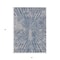 Homeroots 5' X 8' Blue Gray And Silver Abstract Washable Indoor Outdoor Area Rug 588005 - alternate 7
