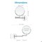 Fab Glass And Mirror Rechargeable Lighted Makeup Mirror 8inch, 1x/10x Magnification 3 Color Lights Touch Screen Dim HCMK8GD - alternate 7