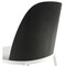 Leisuremod Tule Dining Chair with Velvet Seat & White Steel Frame, Black/Platinum Blue, 2PK TWCBL18BU2 - alternate 9