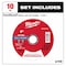 Milwaukee Tool Cut-Off Wheel, 7/8" Sz, 5" dia., PK10 49-94-0111 - alternate 9