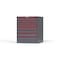Strong Hold 8 drawer cabinet - (4x 2ft, 2x 3ft, 2x 4ft) - Red accents - Keyed Different S3036-PPDAS-0804DS - alternate 3