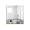 Homeroots Set Of Two White Wood Floating Double Door Bathroom Vanity And Medicine Cabinet With Mirror, 2PK 543609 - alternate 4