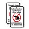 Signmission Failure To Clean Up After Your Dog Is Illegal. Off, 18'' X 24'' 2 Signs, Heavy Gauge Aluminum, 2PK A-1824-2PACK-25197 - alternate 1