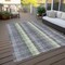 Homeroots 9' X 12' Pewter Gray And Mint Green Plaid Washable Indoor Outdoor Area Rug 613997 - alternate 7
