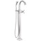Delta Stryke Floor Mount Tub Filler Trim, 12.47 in, Lumicoat Chrome T47776-PR-FL - alternate 1