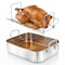 Nutrichef Premium Stainless Steel Roasting Pan with Rack NCTURKSS26 - alternate 1