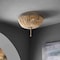 Jonathan Y Allison 15" 3-Light Shabby Chic Farmhouse Wood Beaded/Metal LED Flush Mount, Antique Silver/Cream JYL9019C - alternate 8