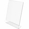 Zoro Select Desk Sign Holder, Slanted, 8.5X11", Clear 69701 - alternate 1