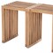 Homeroots 27in Natural Solid Wood Extendable Indoor Outdoor Bench 668843 - alternate 7