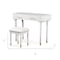 Homeroots 40" White Wood Lighted Mirrored Dresser 691712 - alternate 2