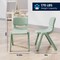 Flash Furniture Plastic Stacking School Chairs with 12 in Seat Height in Sage, 2PK 2-YU-YCX-001-SAGE-GG - alternate 8
