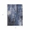 Homeroots 5' X 8' Blue And Ivory Abstract Washable Indoor Outdoor Area Rug 617651 - alternate 8