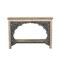 Homeroots 56" Natural and Black Solid Wood Distressed Console Table With Shelf 565173 - alternate 8