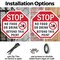 Signmission Stop No Food or Drink Beyond This P, 10 inch X 10 inch, Aluminum Metal Signs, 2PK OC-A-2PACK-10-81 - alternate 5