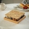 Basicwise Set of 4 Square Glass Jars with Bamboo Lids and Wooden Tray - Square Charcuterie, Snack QI004711.4 - alternate 8
