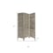 Homeroots 67" Gray Folding Three Panel Screen Room Divider 376804 - alternate 4