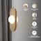 Vidalite Orbita 2-Light Pendant Light with Natural Wood Finish, Frosted Glass Shade, Integrated LED Bulbs CE1009205 - alternate 7