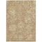 Homeroots 9' X 12' Khaki And Brown Damask Washable Indoor Outdoor Area Rug 603741 - alternate 6