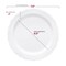 Smarty Had A Party White Vintage Round Disposable Plastic Dinnerware  Set (120 Dinner Plates+120 Salad Plates), 240PK 860WHVP-CASE - alternate 9