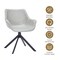 Leisuremod Markley Swivel Leather Dining Arm Chair with Iron Legs, 2PK ESCBL-26-LGR2 - alternate 8