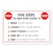 Signmission Five Steps To Help Stop COVID-19, 10 Inch X 7 Inch, Plastic Sign OS-NS-P-710-25591 - alternate 1