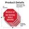 Signmission Buckle Up No Texting While Driving, 6 inch X 6 inch, Vinyl Decal, 5PK OC-D-5PACK-6-29 - alternate 3