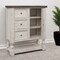 Homeroots 39" Gray and Ivory Solid Wood Three Drawer Chest 524568 - alternate 4