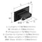 Amerock Prominence 1-9/16 inch (40mm) Length Matte Black Cabinet Knob, 25PK 25VMP37321MB - alternate 3