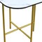 Homeroots 22" White And Gold Ceramic And Metal Square End Table 554651 - alternate 6