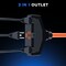 Maximm 3ft 14AWG SJTW 3-Outlet Extension Cord, Orange 3OUT-EXT-ORG-3FT-1PK-SJTW - alternate 2