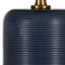 Homeroots 15" Blue and Gold Ceramic Cylinder Table Lamp With White Drum Shade 546122 - alternate 5