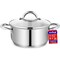 Bakken-Swiss 3QT Stockpot, Stainless Steel, Tempered Glass Lid, Induction-Ready, Heavy-Duty BKSSQ3 - alternate 1