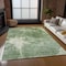 Homeroots 5' X 8' Fern Green And Artichoke Green Abstract Washable Indoor Outdoor Area Rug 582945 - alternate 8