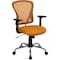 Flash Furniture Task Chair, 18" to 22", Fixed Arms, Orange H-8369F-ORG-GG - alternate 1