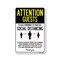 Signmission Public Safety, Attention Guests Practice Social Distancing, 24in X 18in Decal, OS-NS-D-1824-25395 OS-NS-D-1824-25395 - alternate 1