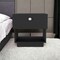 Homeroots 20" Black Wood One Drawer Nightstand 543689 - alternate 8