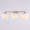 Vaxcel Eastgate 3-Light Satin Nickel Vanity Light with Frosted Opal Schoolhouse Globe Glass W0565 - alternate 8