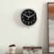 Clockswise 10-in Round Quartz Wall Clock Non-Ticking Battery Operated with Silent Sweep Movement,  QI004745.BK.10 - alternate 9