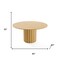 Homeroots 60" Brown Solid Wood Pedestal Base Round Top Dining Table 721002 - alternate 6