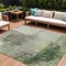 Homeroots 8' X 10' Artichoke Green And Ivory Abstract Washable Indoor Outdoor Area Rug 632020 - alternate 1